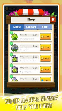 Plants Tower VS. Zombies Game 1.0 скриншот 2