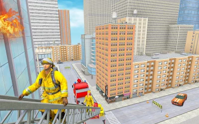 911 Rescue Fire Truck 3D Sim screenshot №8
