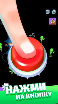 Green button: Тап-тап кликер screenshot №2